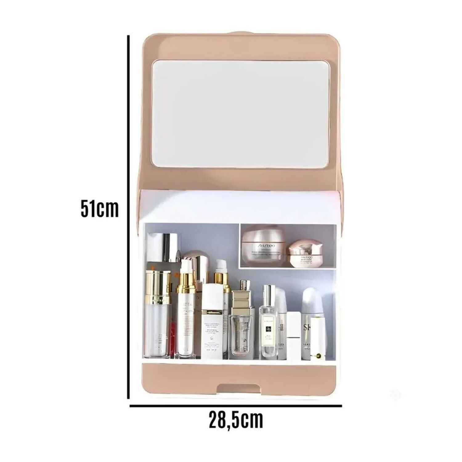 Organizador Maquillaje Caja Port&aacute;til Espejo Tocador image number 3.0
