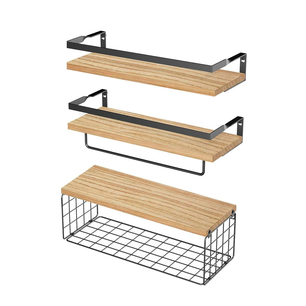 Repisas Decorativas Para Cocina, Ba&ntilde;o U Oficina 3 Piezas Multifunci&oacute;n image number 0.0