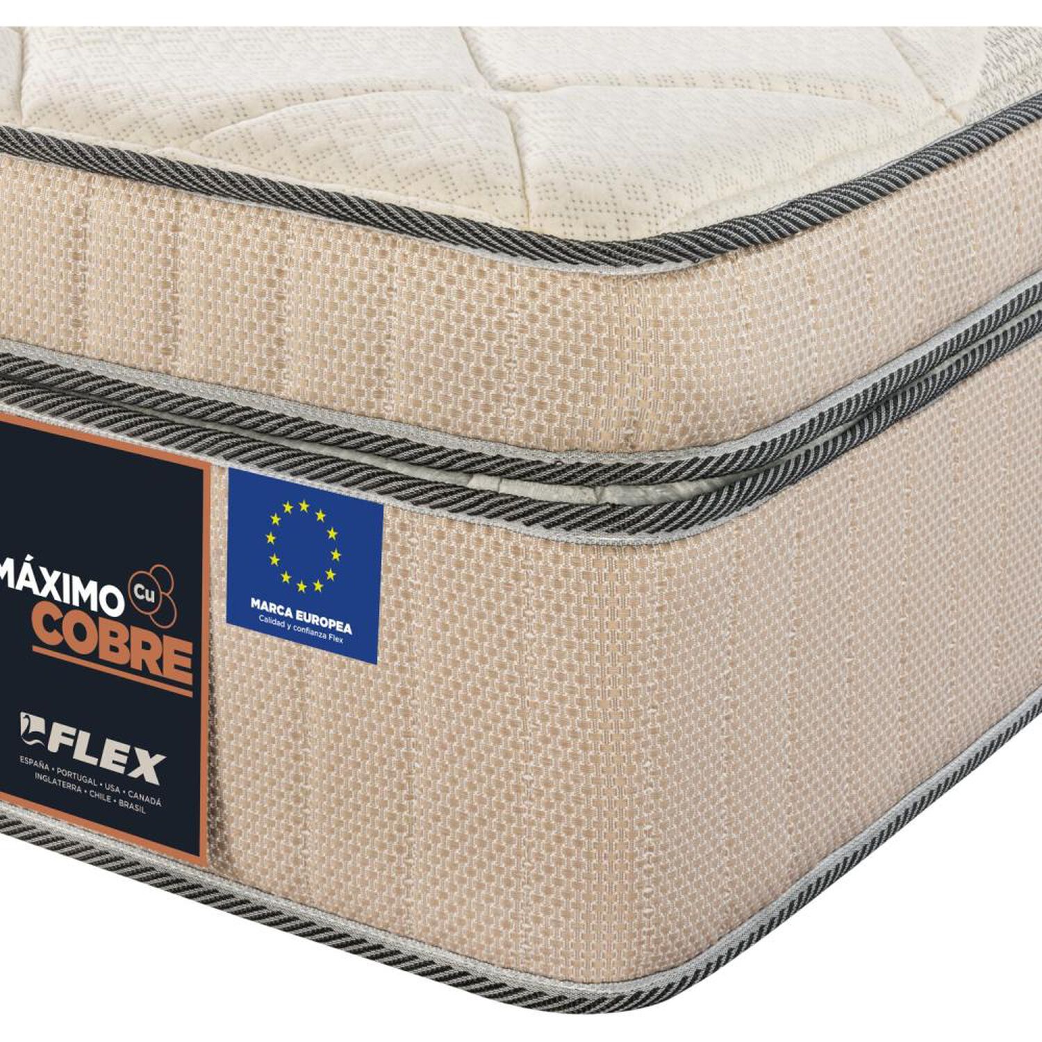 Colch&oacute;n Flex M&aacute;ximo Cobre / 1.5 Plazas / 190 Cm x 105 Cm image number 2.0