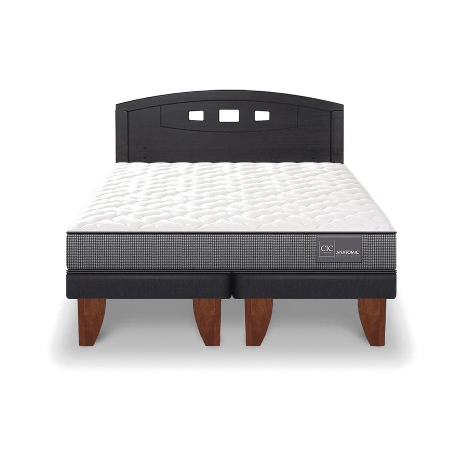 Cama Europea Cic Anatomic / 2 Plazas / Base Dividida + Respaldo image number 0.0