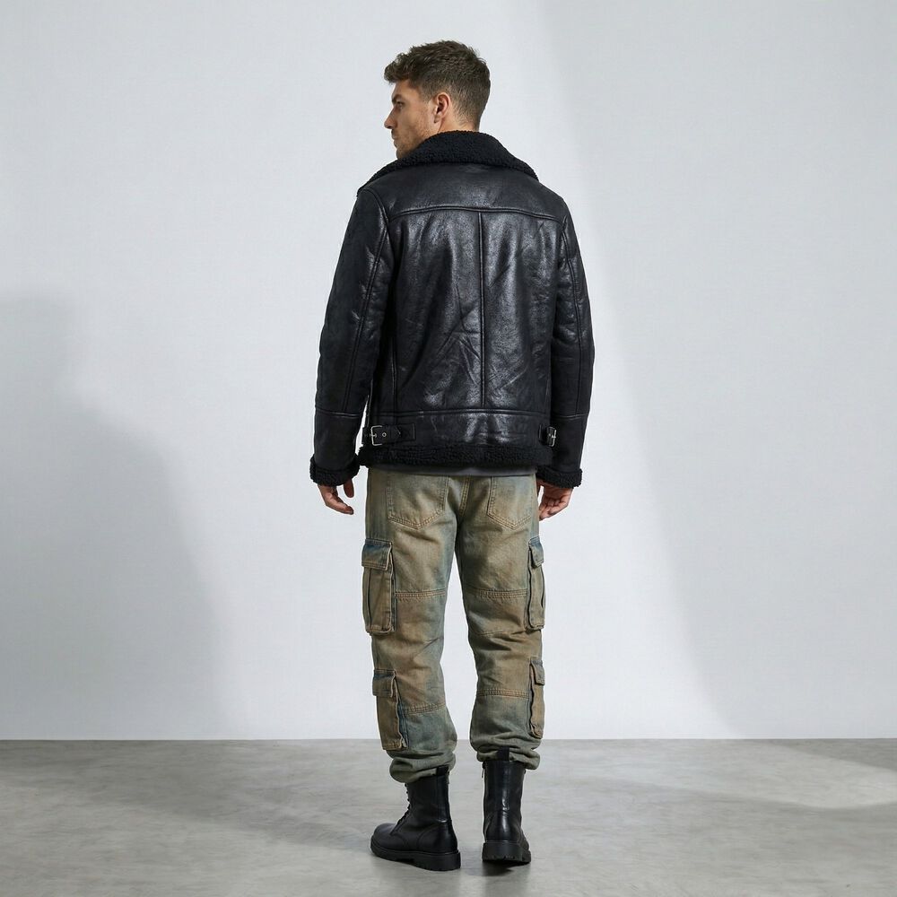 Chaqueta Aviadora Hombre Ecocuero Hombre Stephano image number 3.0