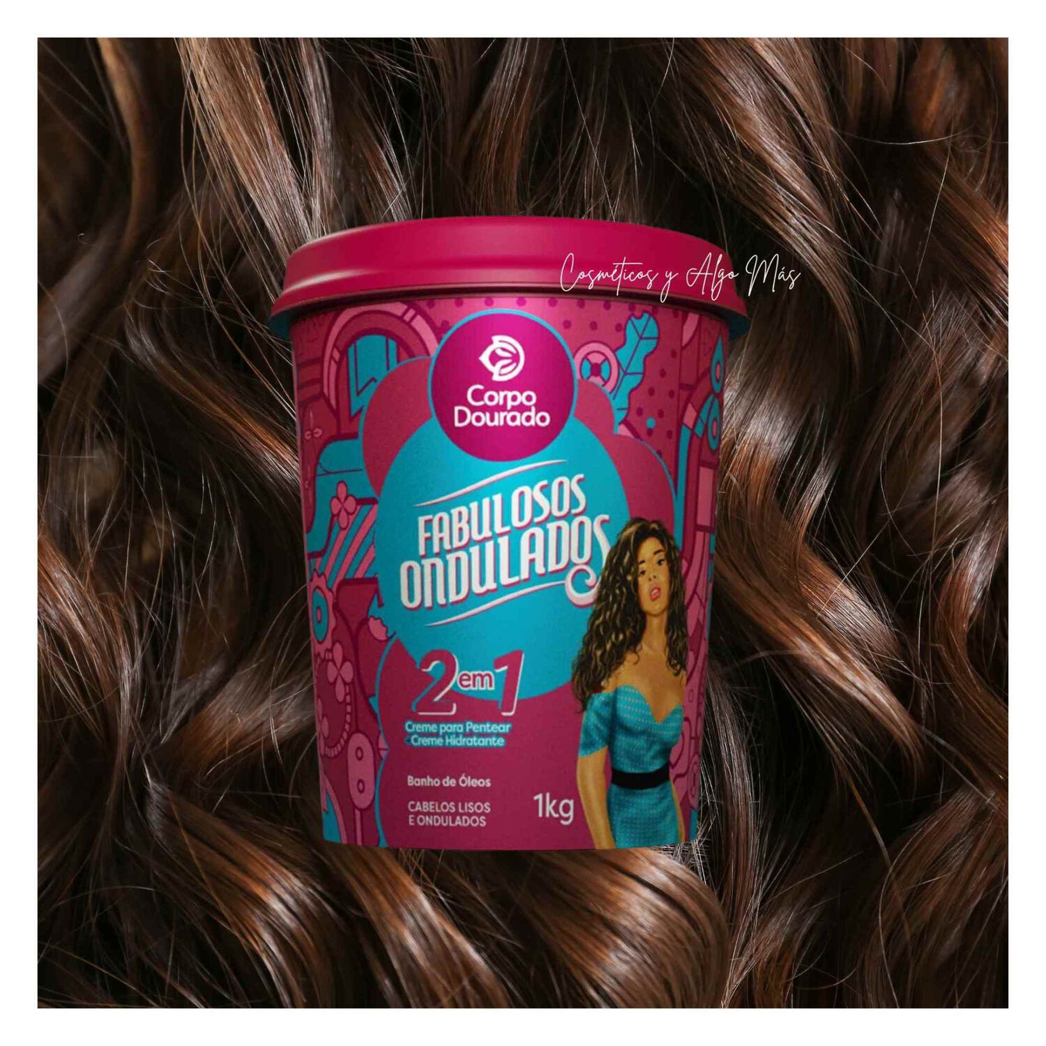 Crema Brasile&ntilde;a De Hidratacion Capilar 2 En 1 Ondulados Fabulosos 1 Kg image number 1.0