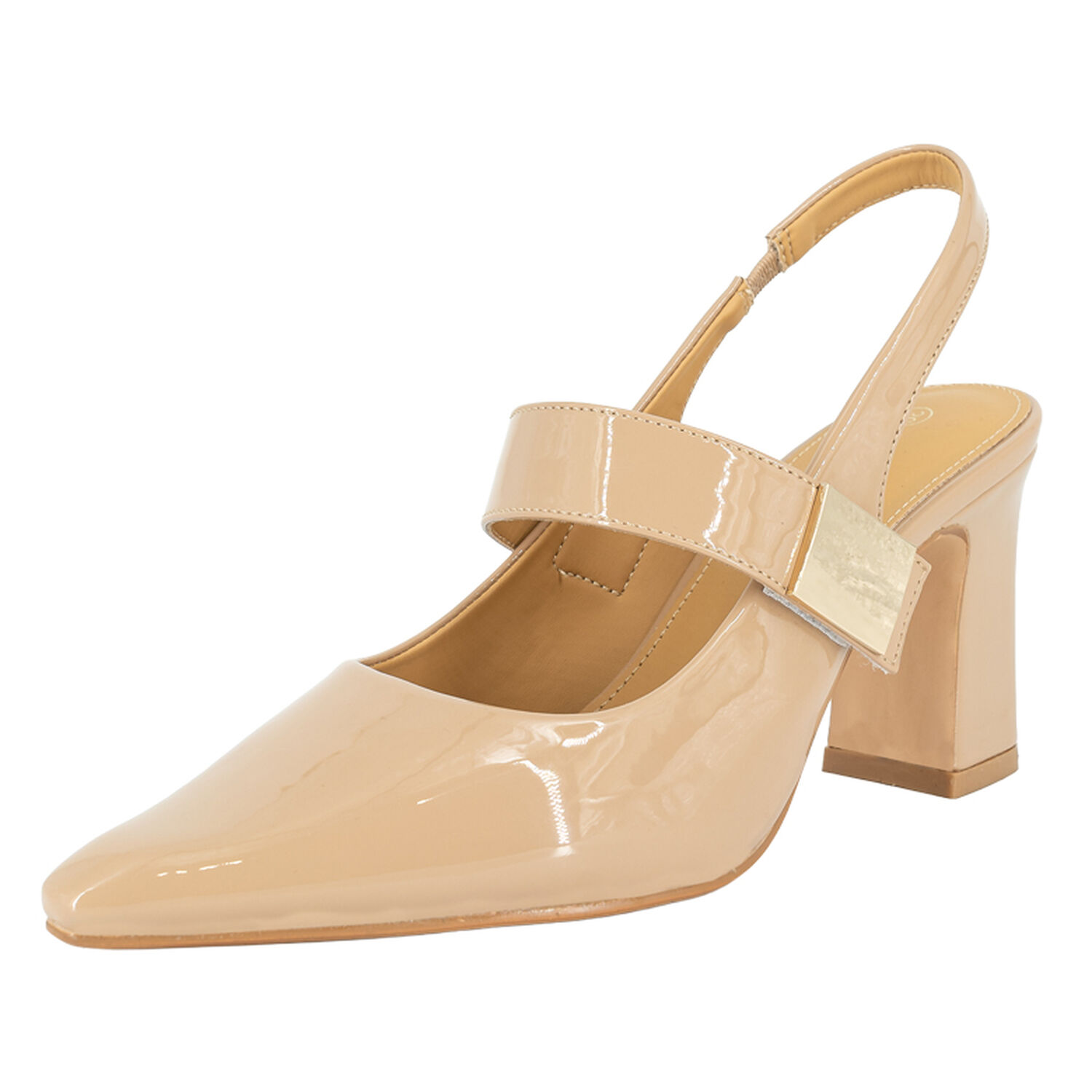 Zapato Glam Beige Charol Alquimia image number 0.0