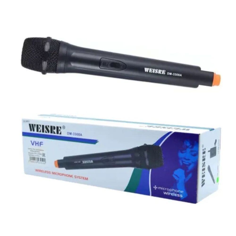 Micr&oacute;fono Inal&aacute;mbrico Profesional Weisre Dm 3308a Karaoke image number 1.0