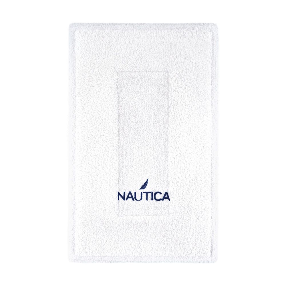 Alfombra De Ba&ntilde;o Gozo Nautica Home Algod&oacute;n Absorbente 50x80cm Blanco image number 0.0