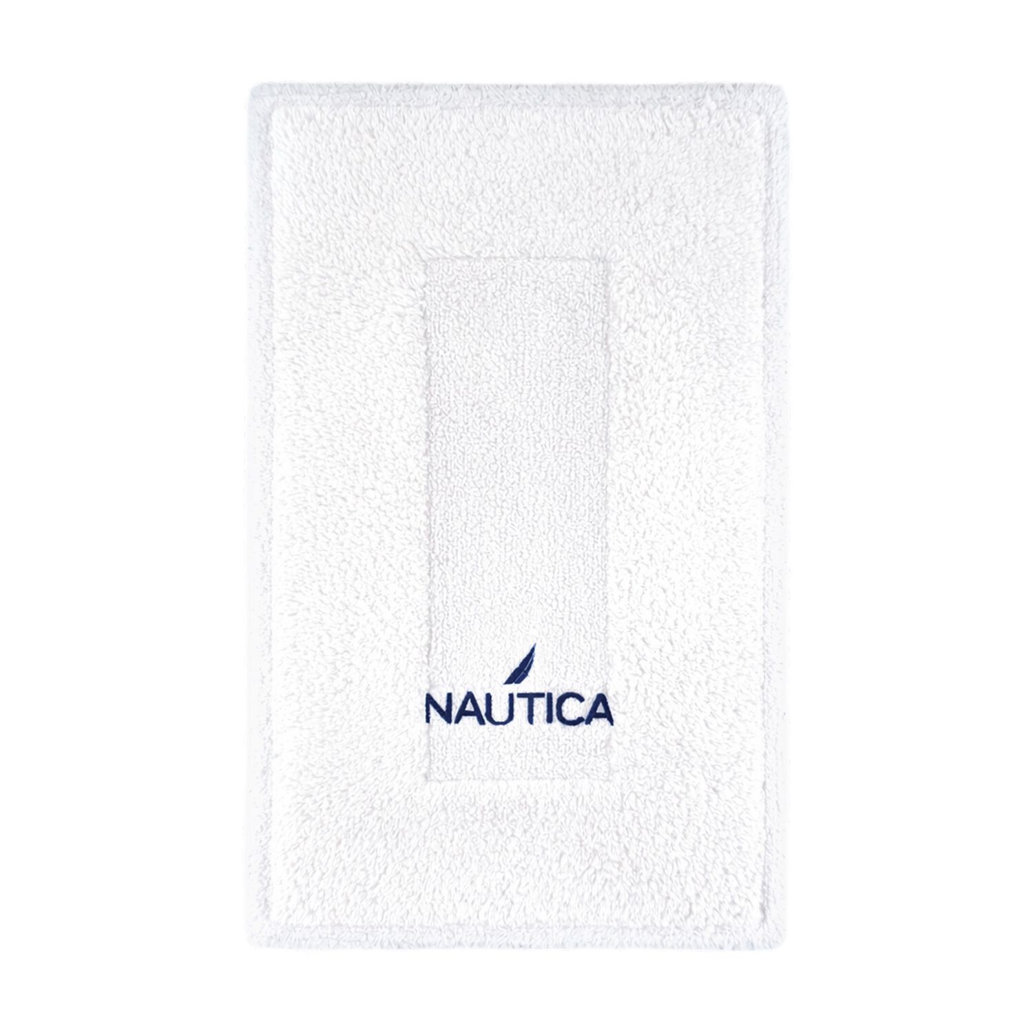 Alfombra De Ba&ntilde;o Gozo Nautica Home Algod&oacute;n Absorbente 50x80cm Blanco image number 0.0
