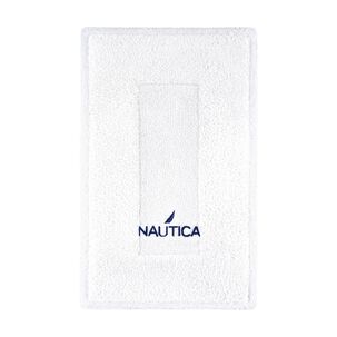 Alfombra De Ba&ntilde;o Gozo Nautica Home Algod&oacute;n Absorbente 50x80cm Blanco