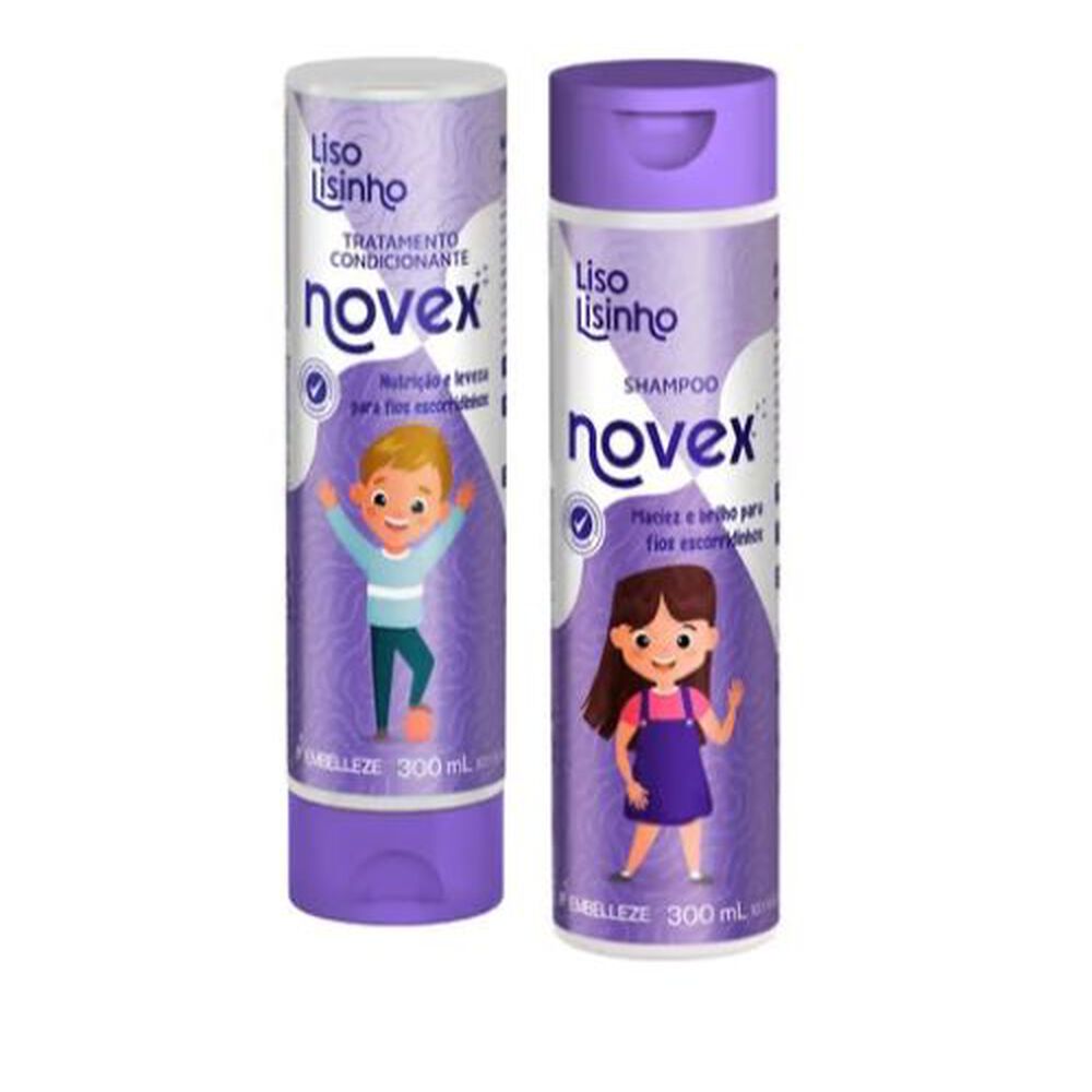Kt Sh/acond Liso Lisinho 300ml Novex image number 2.0
