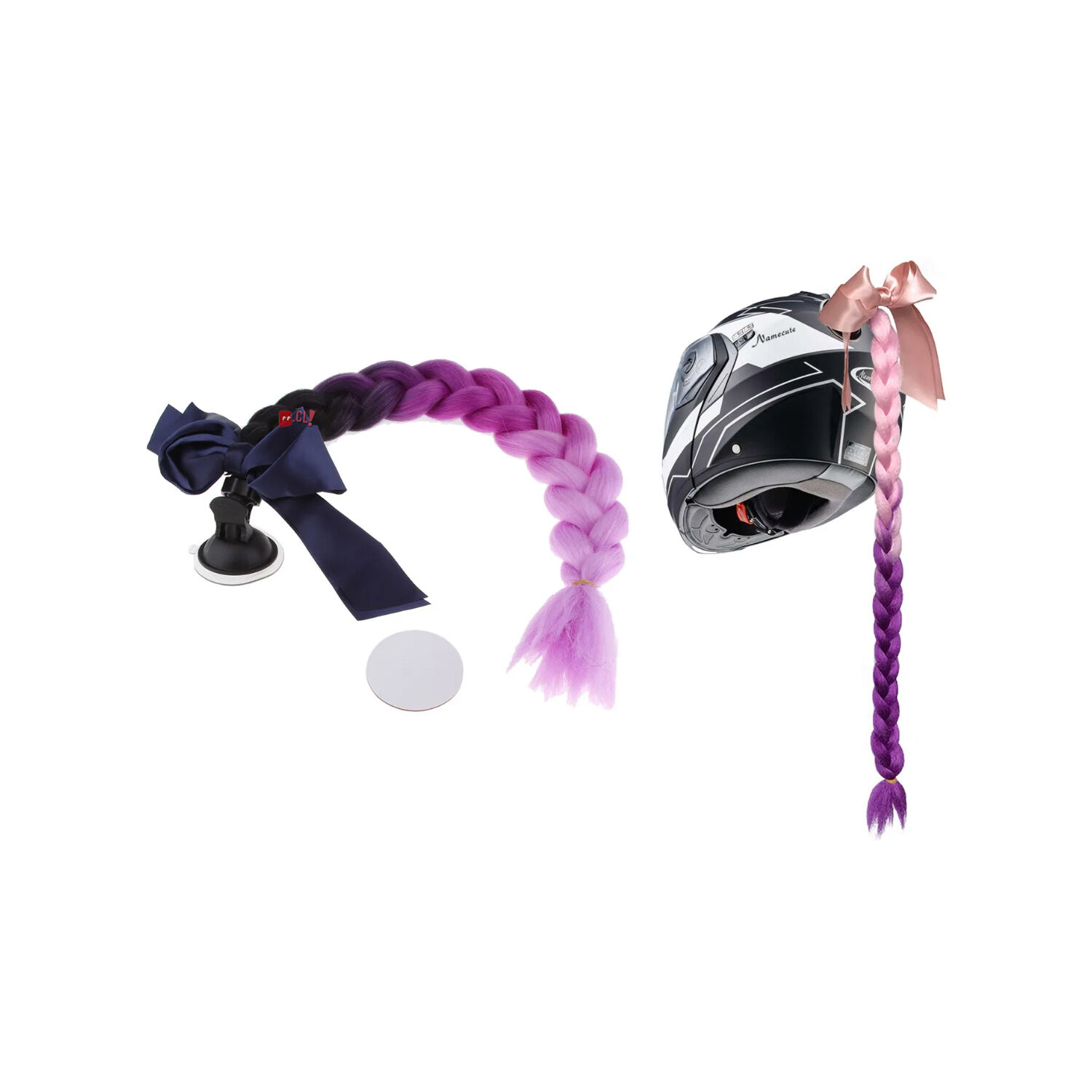 Trenza Para Casco De Motocicleta Desmontable - Ps image number 2.0