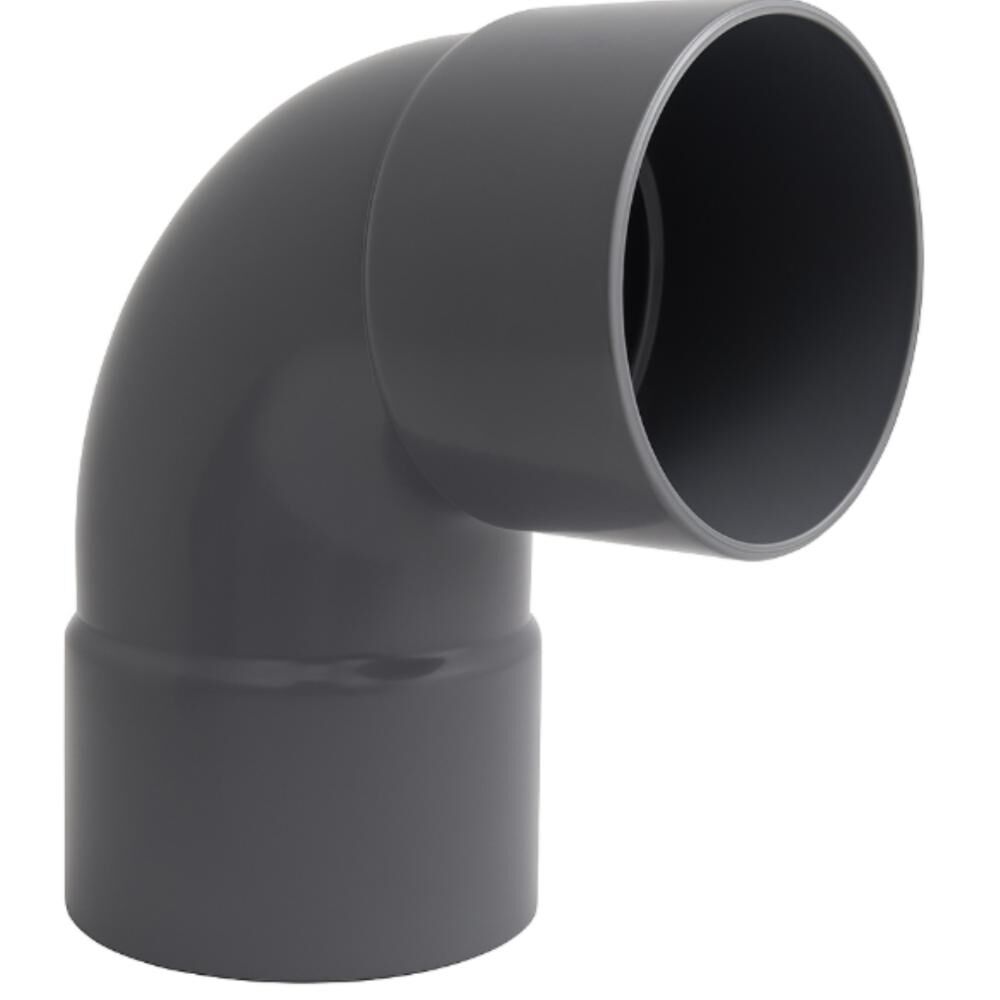 Codo Pvc Gris Sanitario 40 Mm X 90 Grados Pvc image number 1.0