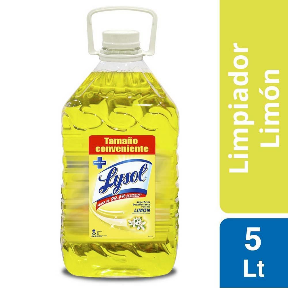 Limpiador Líquido Desinfectante Limón 5lts - Lysol image number 0.0