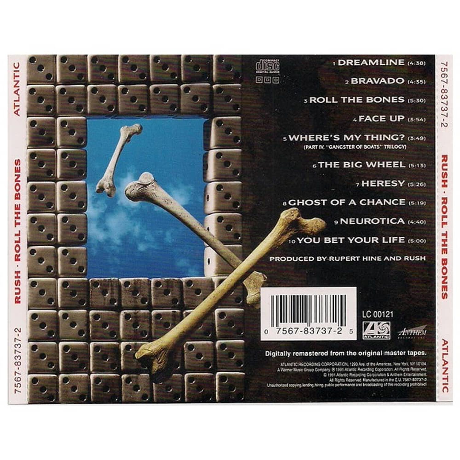 Rush - Roll The Bones | Cd image number 1.0