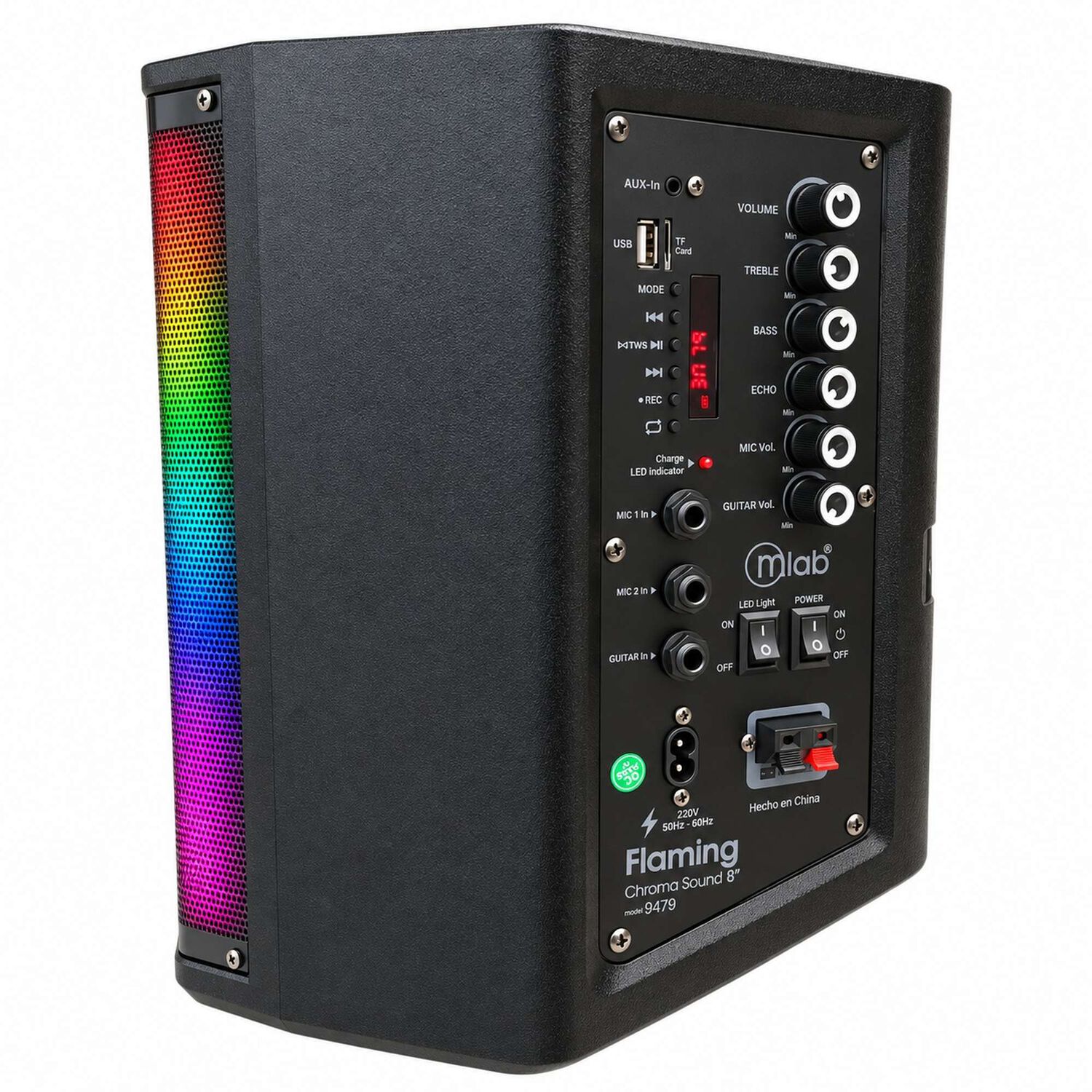 Parlante Microlab Flaming Chroma 40w Rgb Con Micr&oacute;fono image number 6.0