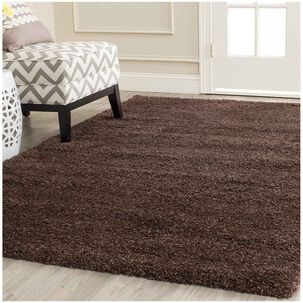 Alfombra Shaggy De Polipropileno 160x190 Barcelona - Marron