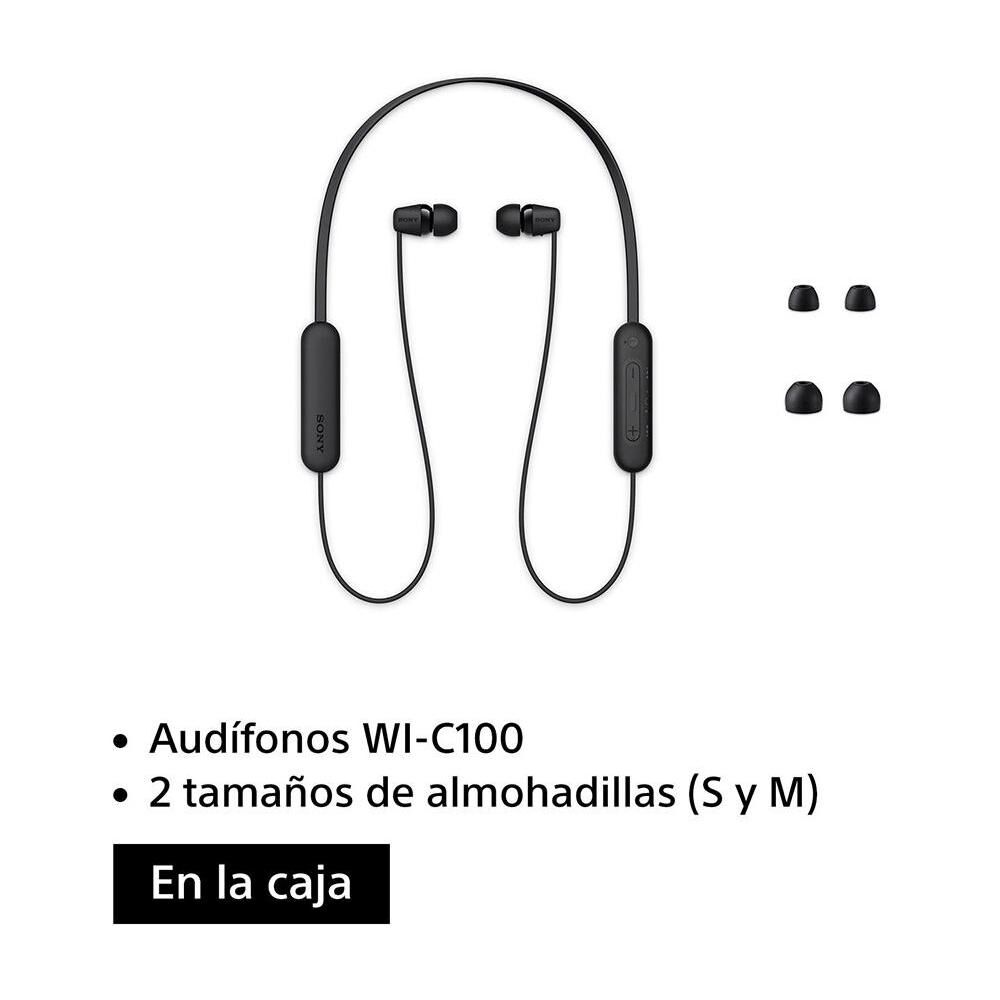 Aud&iacute;fonos Bluetooth Sony WI-C100/B image number 1.0