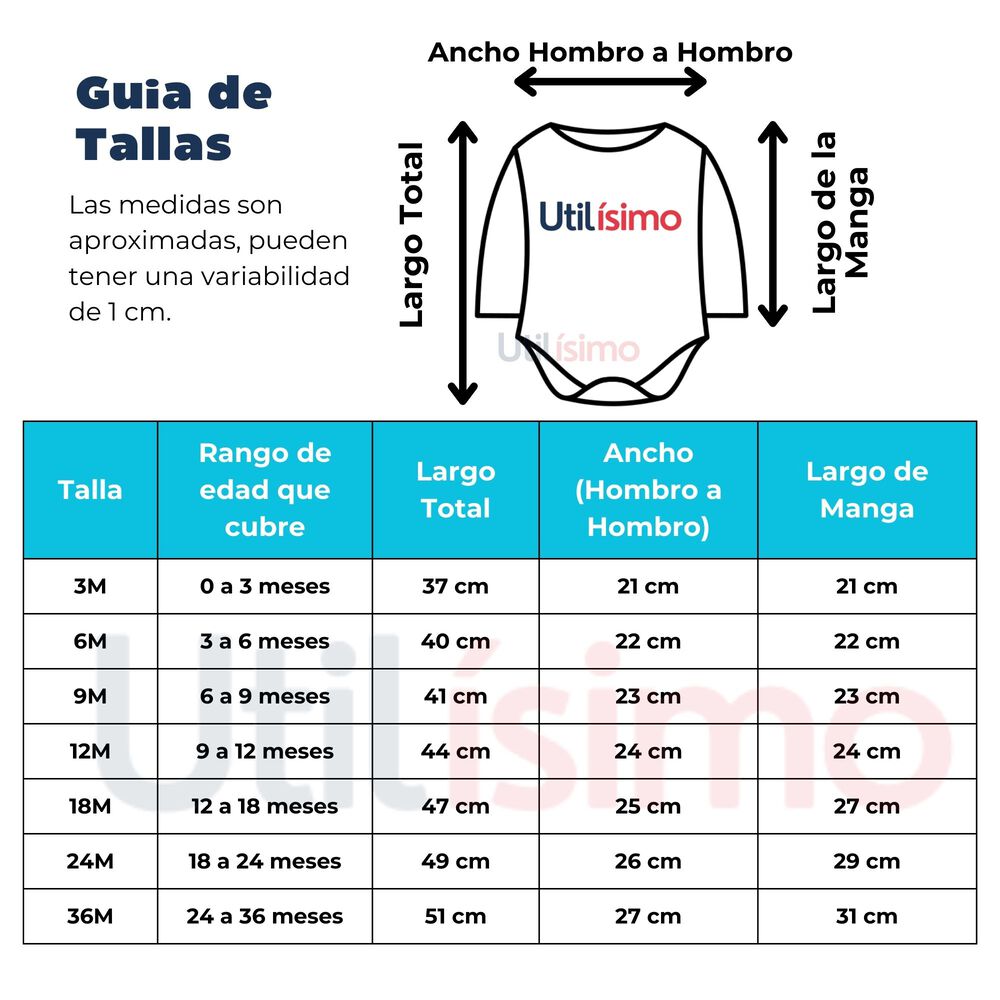 Pack 4 Bodys Niño Manga Larga Tedmimak 100% Algodón Baby Bear image number 2.0