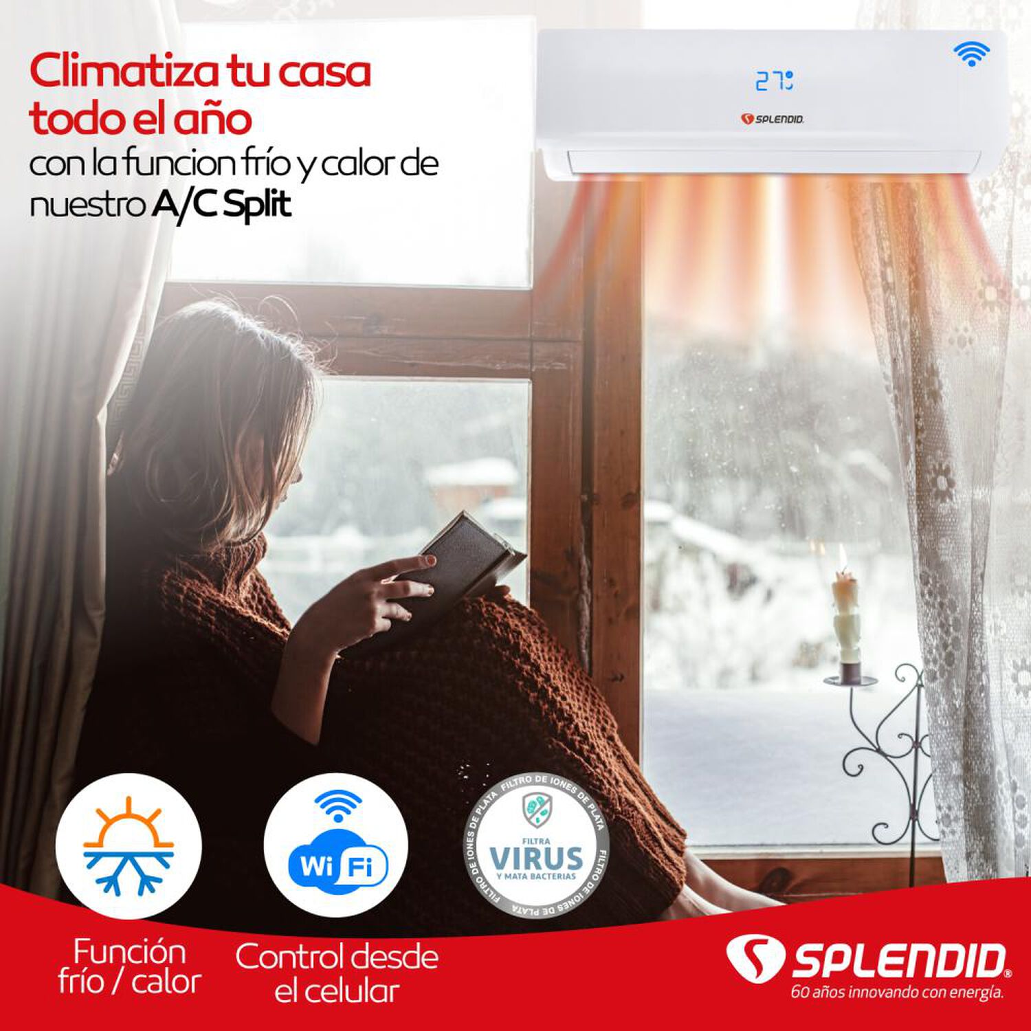 Aire Acondicionado Splendid Split Inverter / 9000 BTU image number 6.0