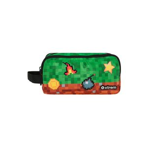 Estuche Xtrem University+ 6xt Pixels Verde