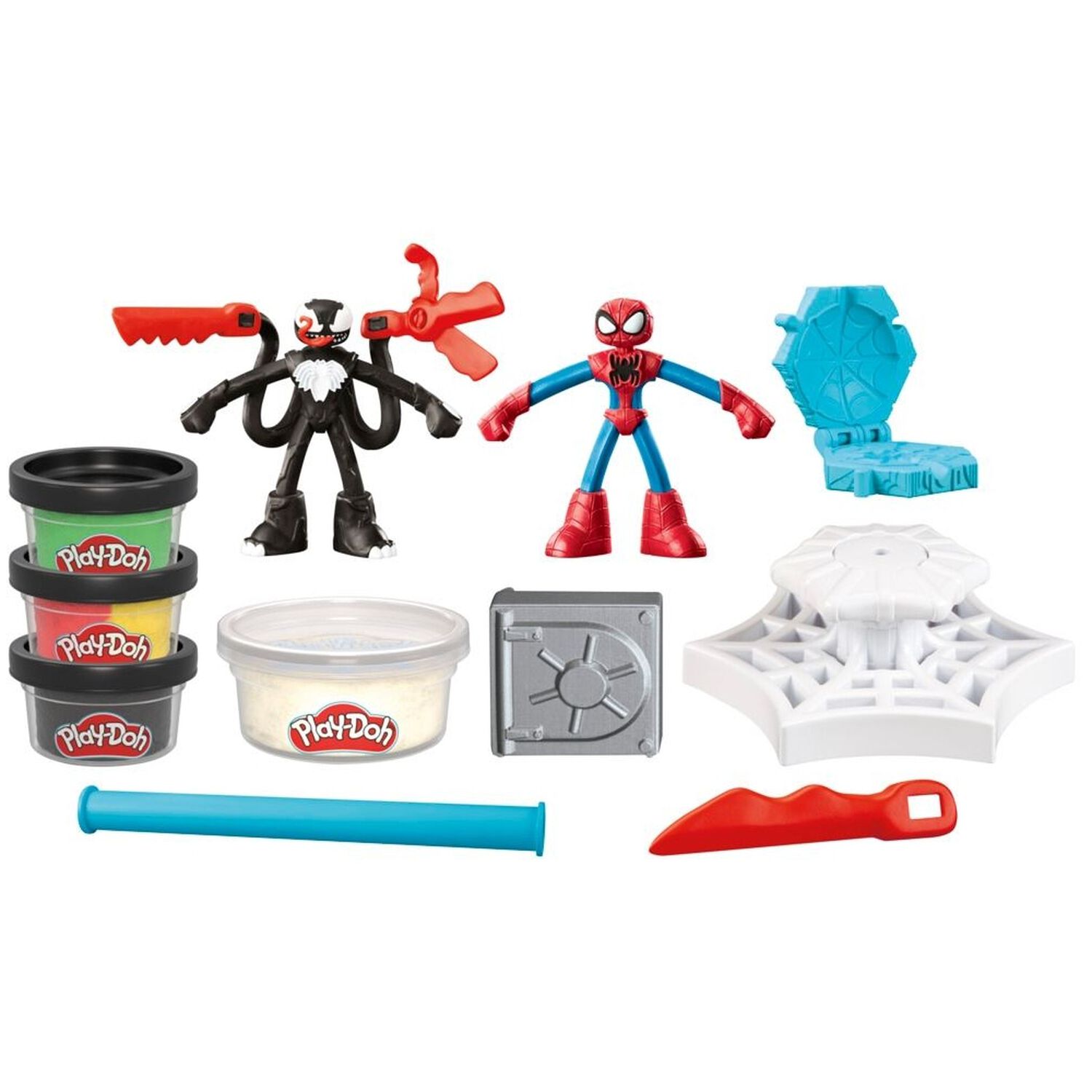Set De Masas Play-doh Spider-man Lanza Y Atrapa image number 2.0