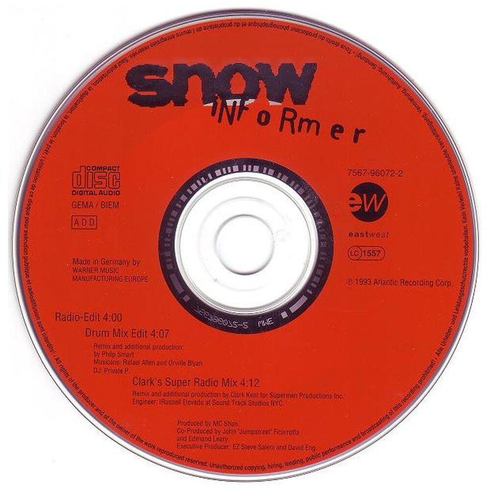 Snow - Informer | Cd Single Usado image number 2.0