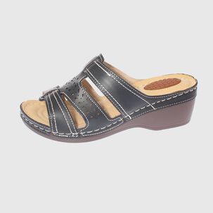 Sandalia Confort Negro Modelo Italiano Art. 5ask73327black