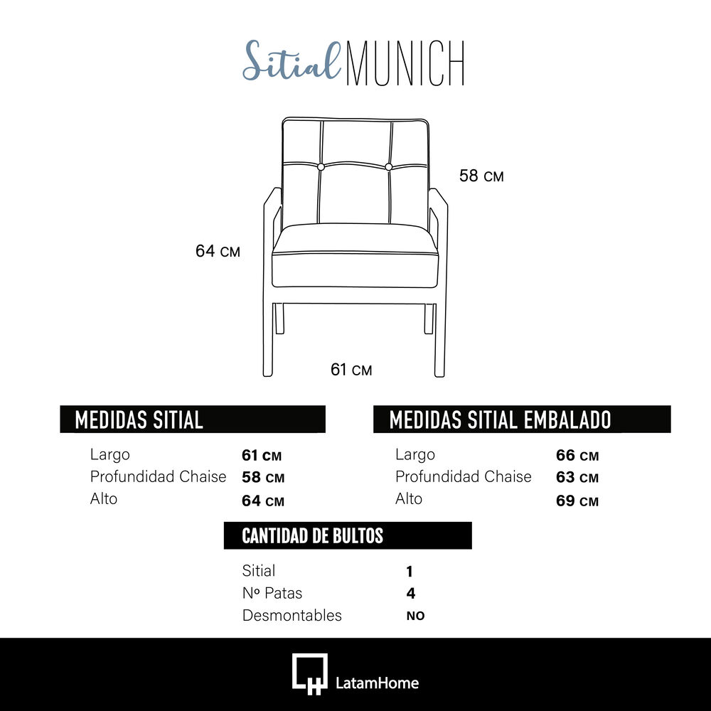 Sitial Munich Cuero Kentucky Tabaco image number 3.0