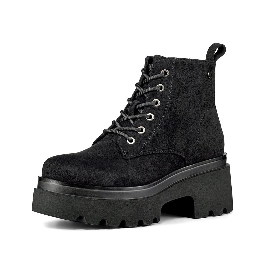 Bot&iacute;n Taco Mujer Casual Pu Textil Weide Dh31 image number 4.0