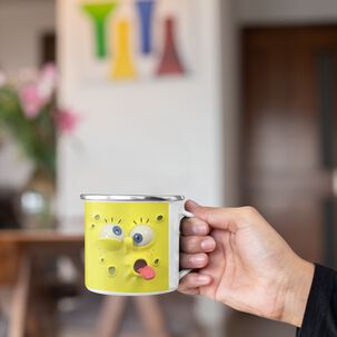 Taza Enlozada Lechera Bob Esponja Personaje Animado