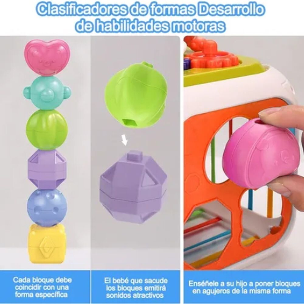 Cubo Para Bebé Juguete Interactivo Didactico Sensorial image number 4.0