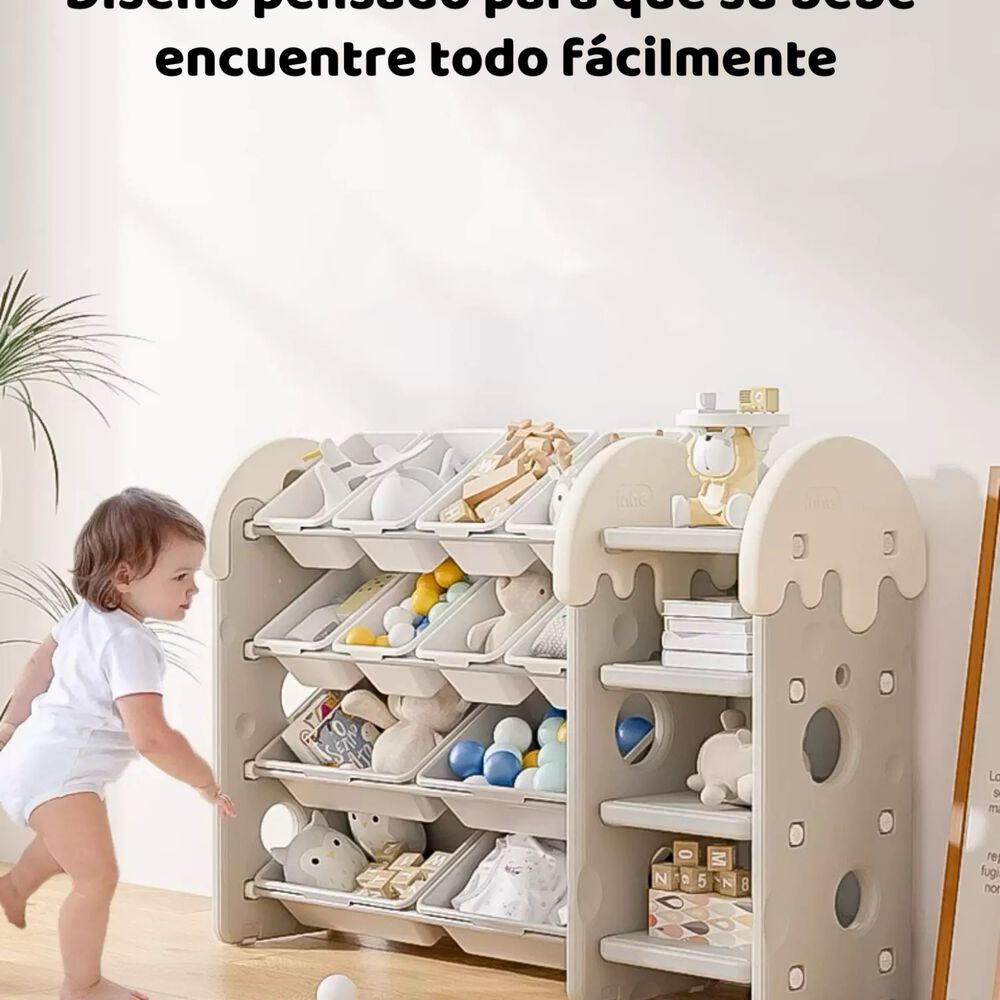 Estante Infantil Organizador De Juguetes Espacioso Lubabycas image number 3.0