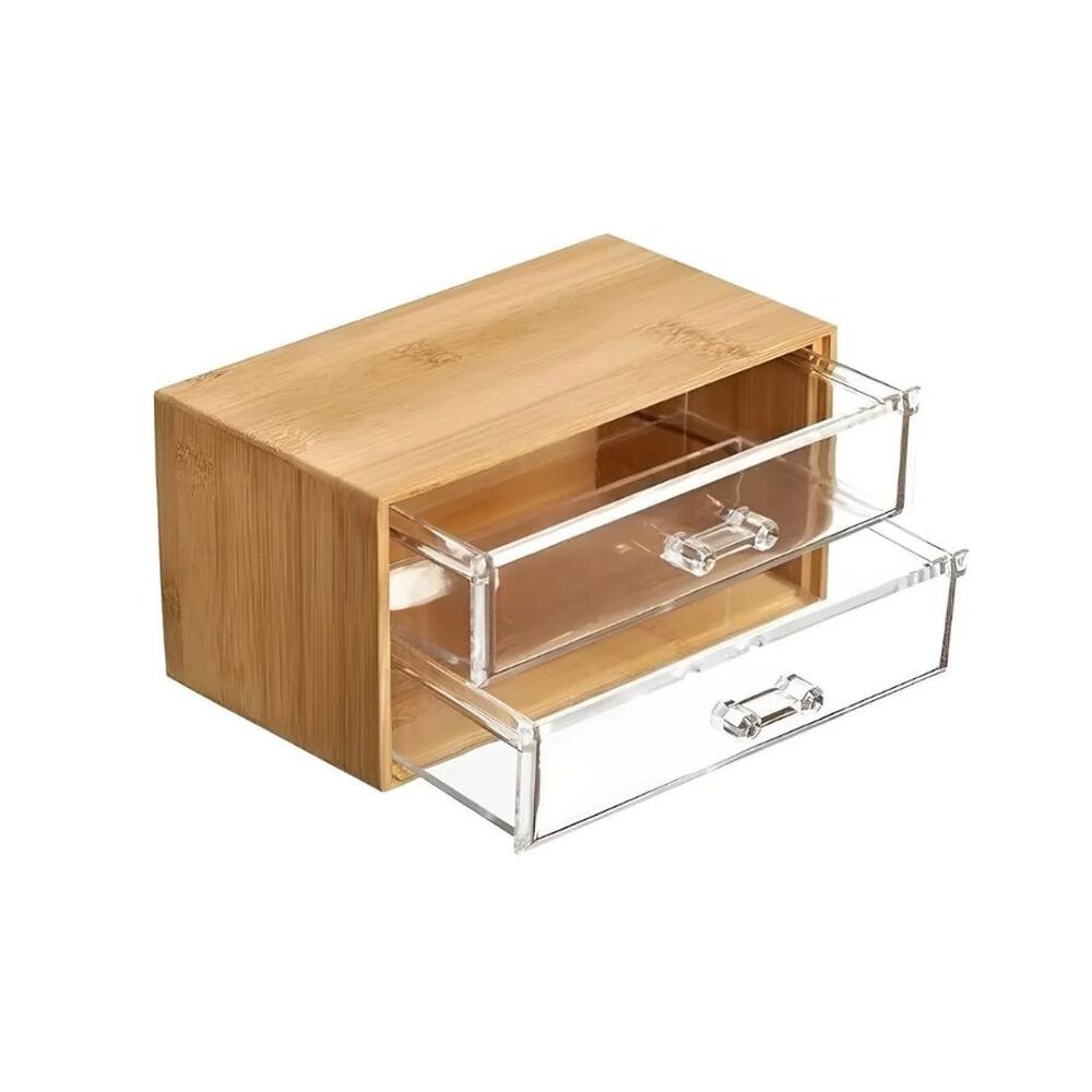 Mini Organizador Bamb&uacute; 2 Cajones Acr&iacute;lico Manija Resistente image number 3.0