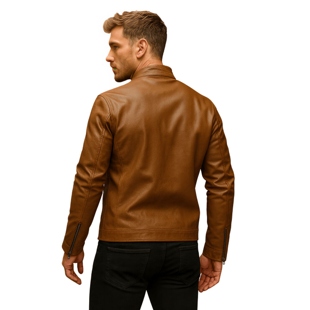 Chaqueta Ecocuero Soft Berlin Hombre image number 1.0