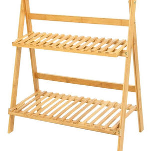 Estante De Bambú Para Macetas 2 Niveles Estante De Bambú Para Macetas 2 Niveles