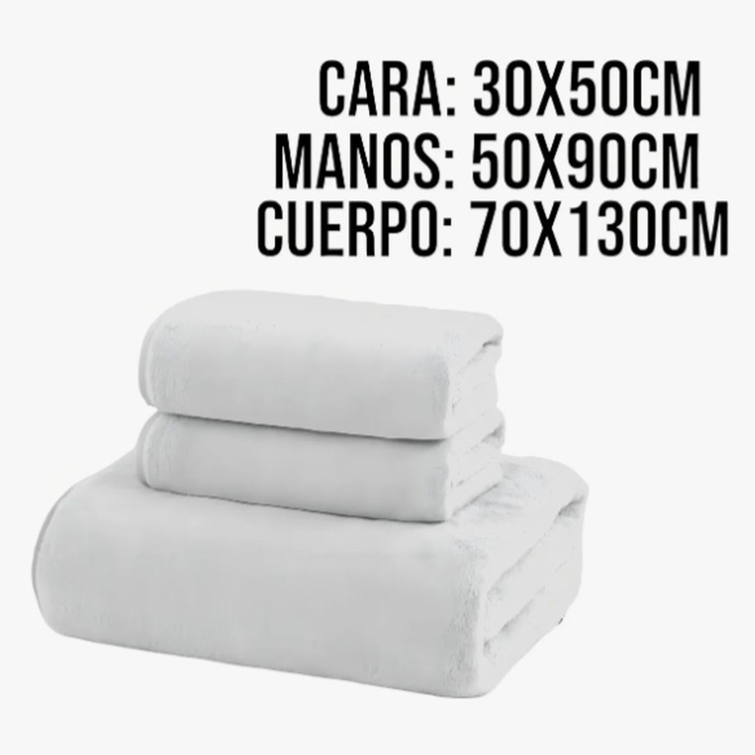 Set De 3 Toallas Blancas image number 3.0
