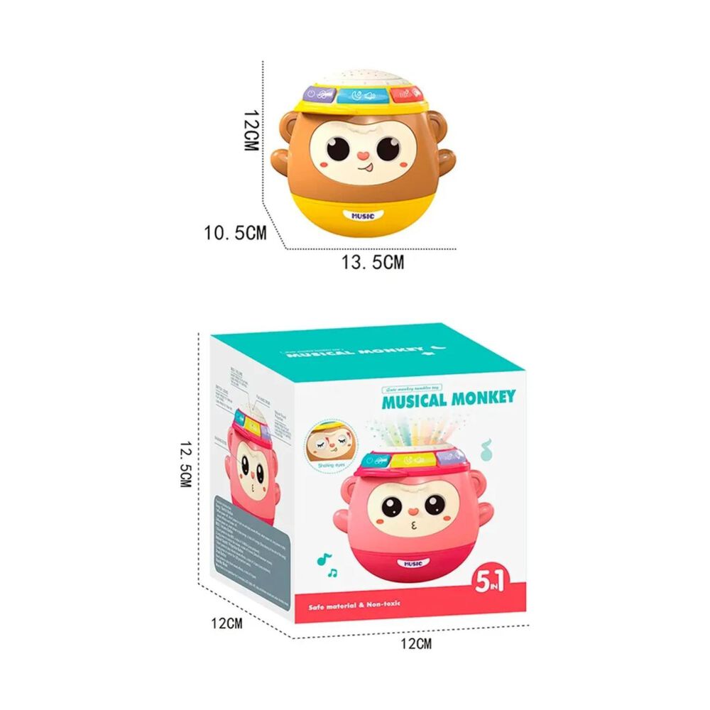 Juguete Tambor Musical Didactico Para Bebes Cafe Infantil image number 2.0