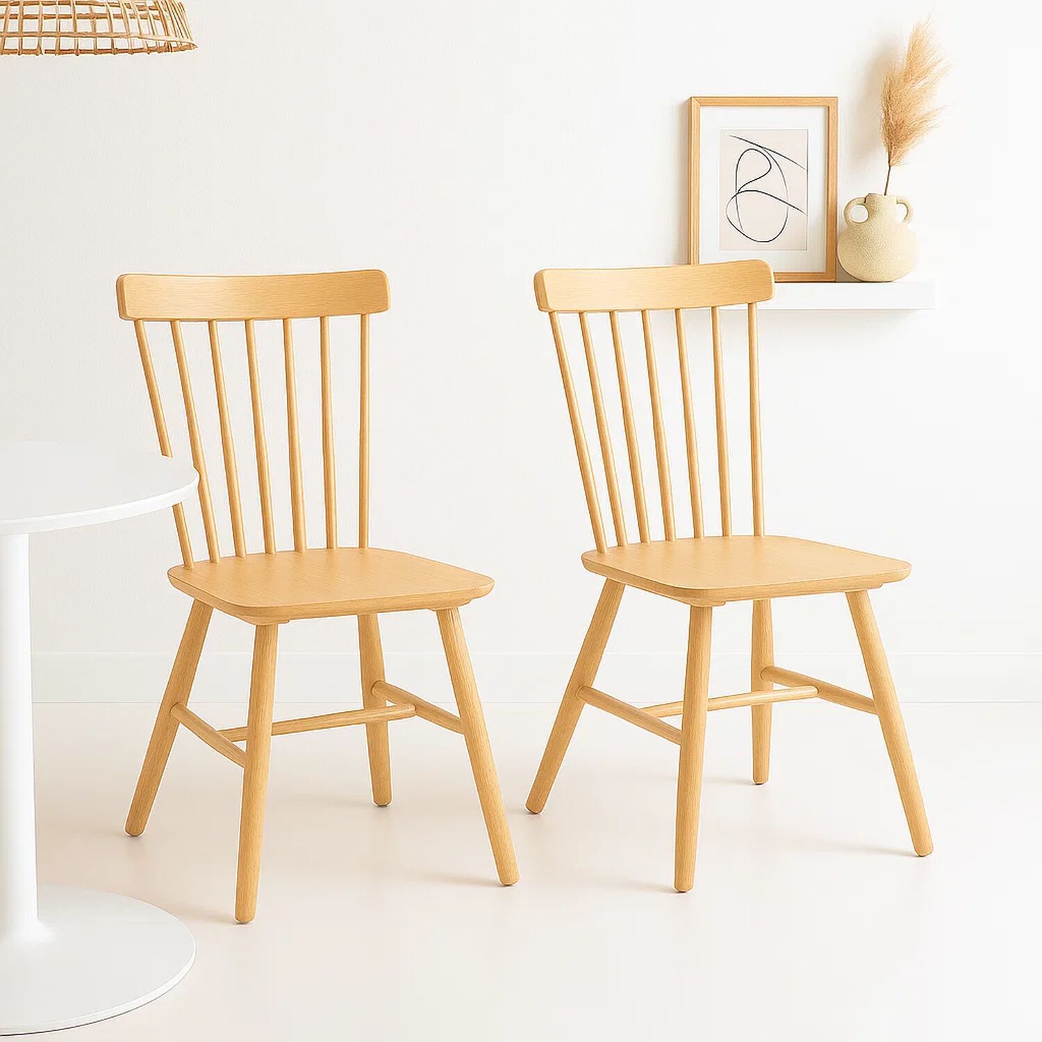 Pack De 2 Sillas Windsor Madera - Natural image number 1.0