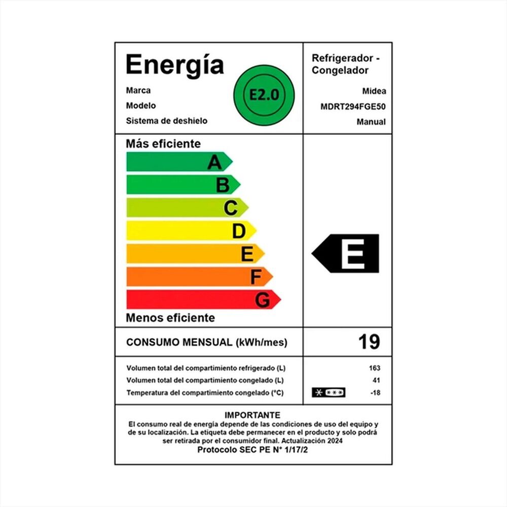 Refrigerador Midea Top Mount Fr&iacute;o Directo 204 Litros Mdrt294fge50 image number 2.0