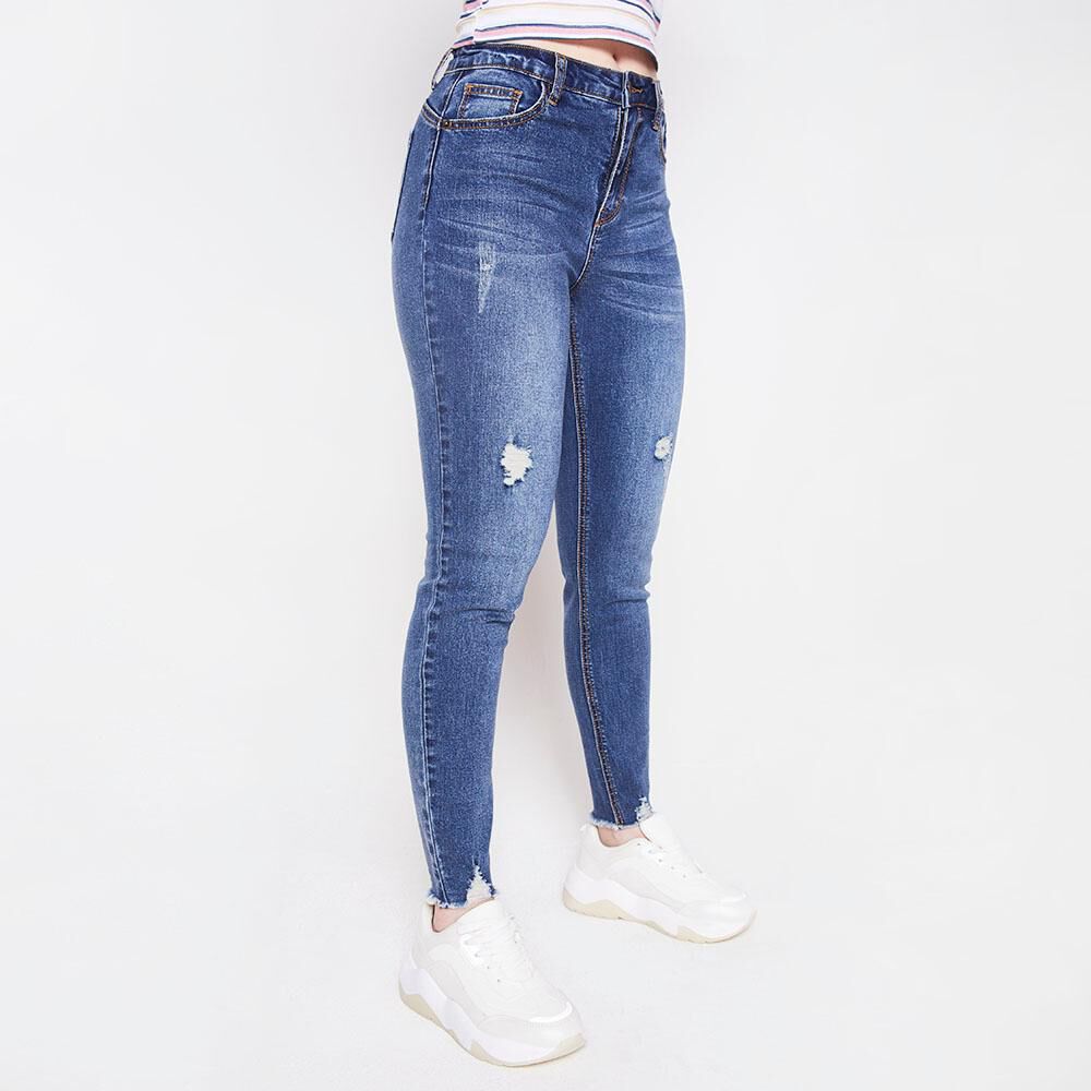 Jeans mujer push up tiro alto clearance