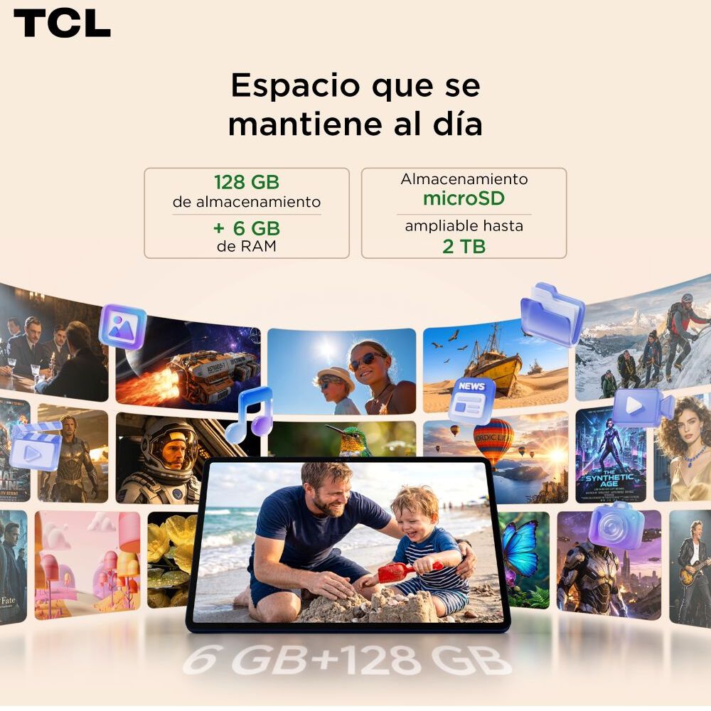 TCL Tab A1 11" 128GB 6GB Azul Marino, foto 6