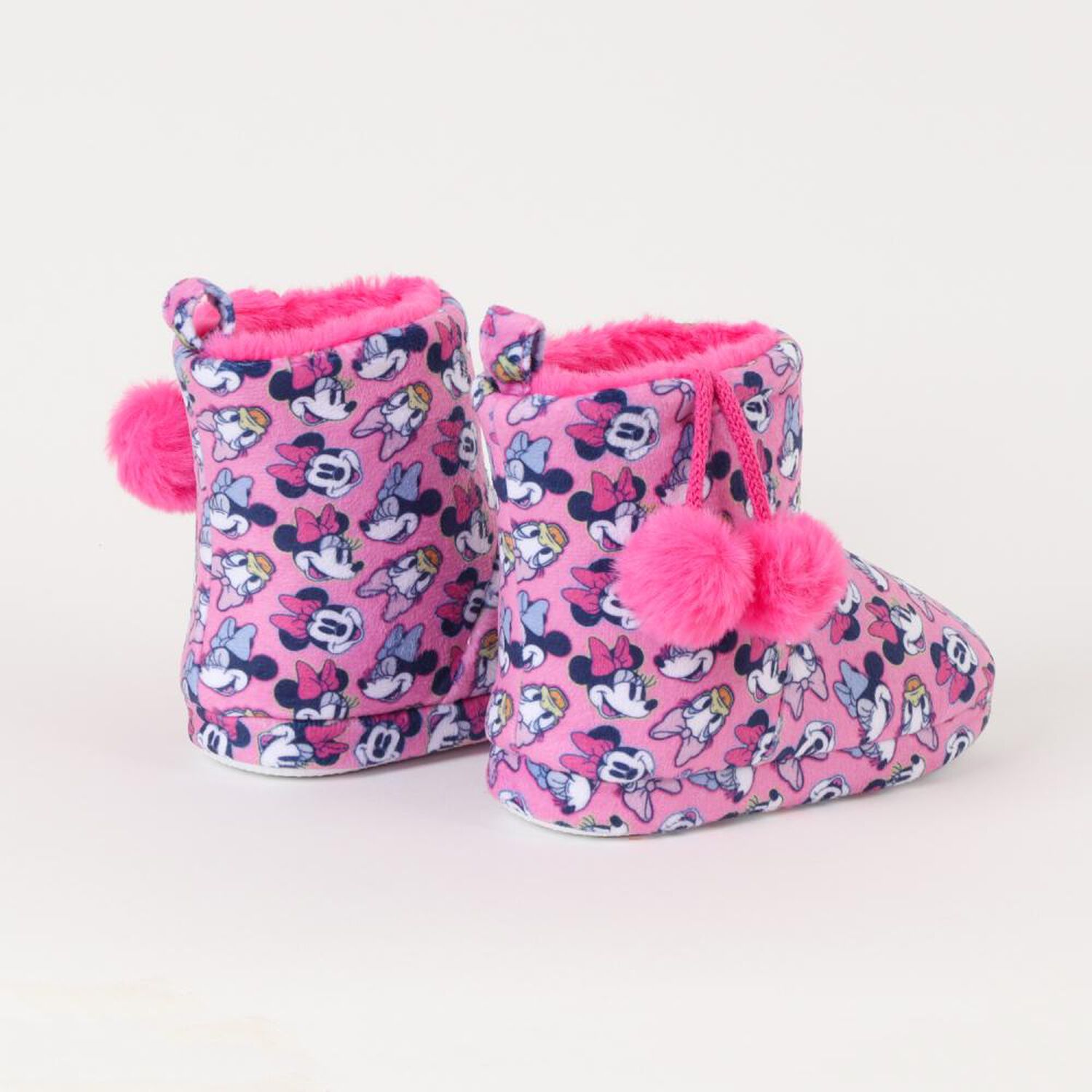 Pantufla Bota Ni&ntilde;a Minnie Rosado image number 2.0