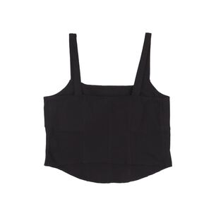Polera Crop Sin Mangas Pretina En Curva Mujer Rolly Go