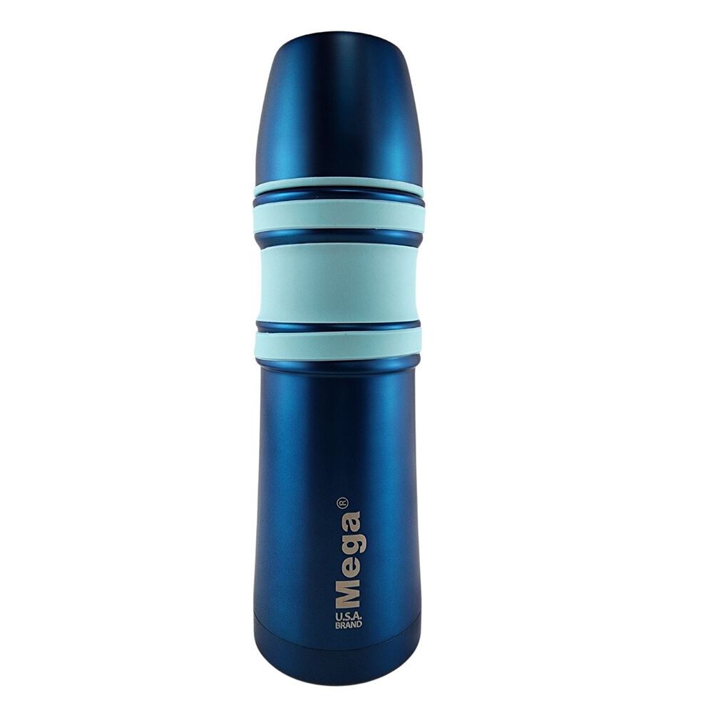 Termo Mega Slim Ii 1l Acero Inoxidable Bebidas Calientes Frias Azul image number 0.0