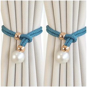 Pack De 02 Sujetadores - Abrazaderas Magneticas Para Cortinas Md08