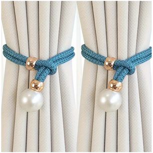 Pack De 02 Sujetadores - Abrazaderas Magneticas Para Cortinas Md08