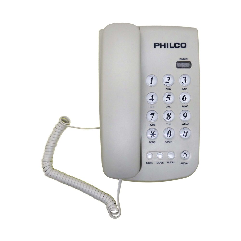 Teléfono Fijo De Sobremesa Blanco Philco image number 0.0