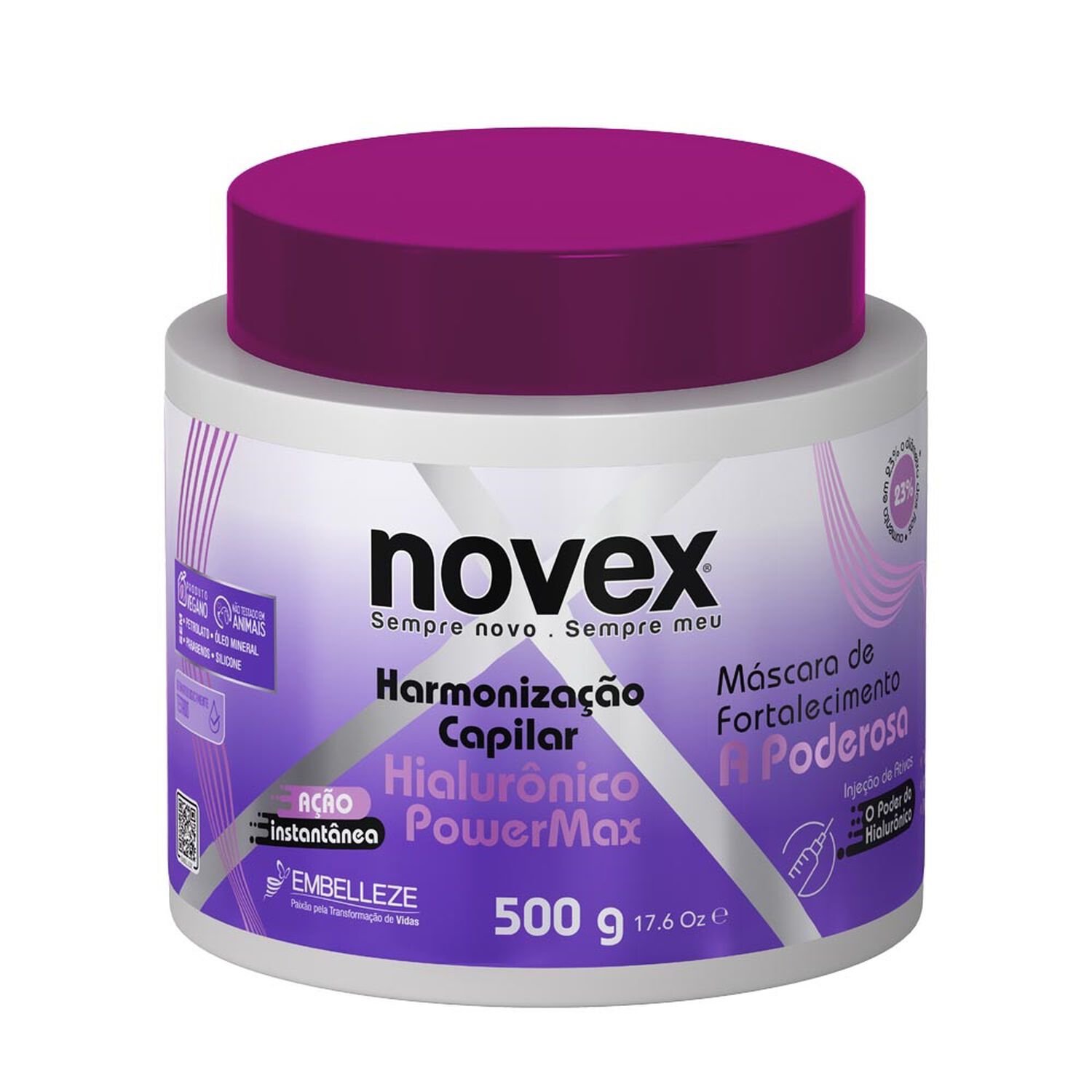 Mascara Hialuronico Power Max 500g Novex image number 0.0