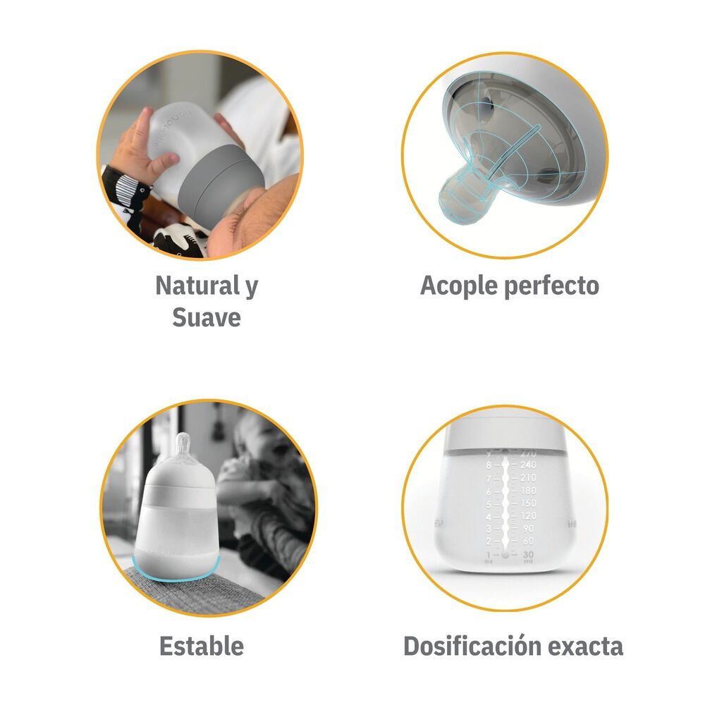 Mamadera Silicona Antic&oacute;lico 150ml X 2 image number 0.0