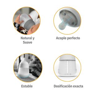 Mamadera Silicona Antic&oacute;lico 150ml X 2