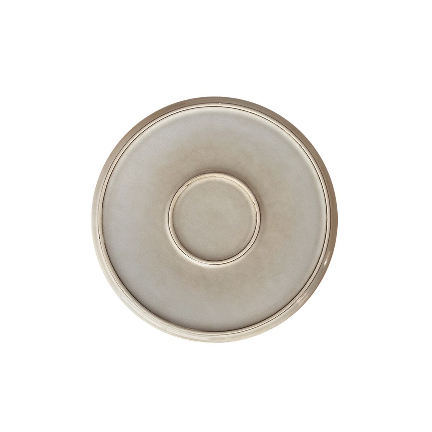 Set 6 Platos Redondo Ceramica 22 Cm Beige Linea Oslo image number 2.0