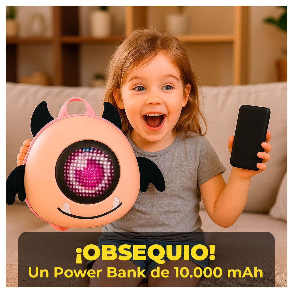 Mochila Infantil Con Pantalla Led Personalizable Y Power Bank image number 3.0